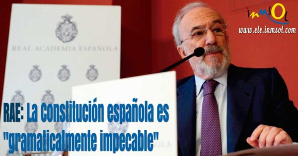La Constitución española es "gramaticalmente impecable" | iNMSOL